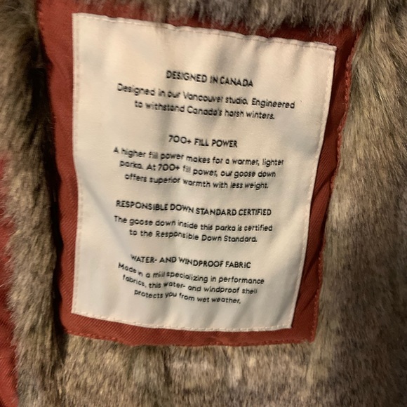 Dark coral Babaton parka, xs - Picture 4 of 4